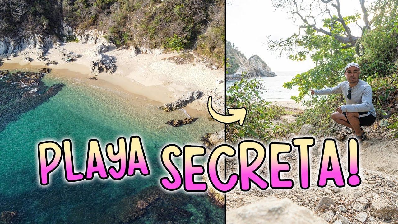 Encontré una PLAYA SECRETA en Huatulco 🏖🤫 Playa el Violín