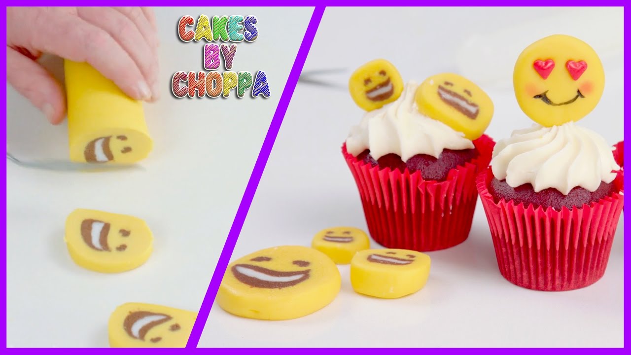 Magic Emoji (Rolled Fondant) Cupcake Toppers  (How To)