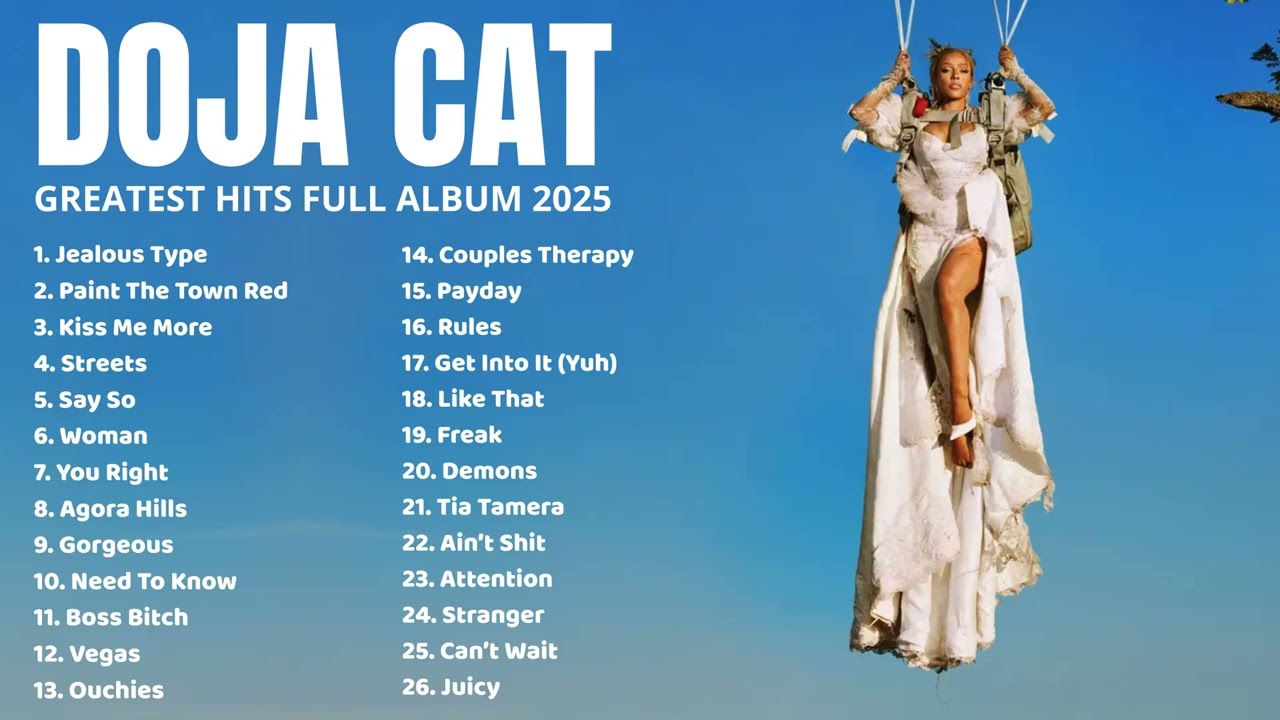 Doja Cat Songs Playlist 2025 Lyrics   The Best Of Doja Cat  Doja Cat Greatest Hits Full Album 2025
