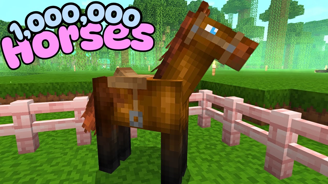 Добавляю 1 000 000 лошадей в свой основной мир 🐎 | Minecraft Animals Adventures