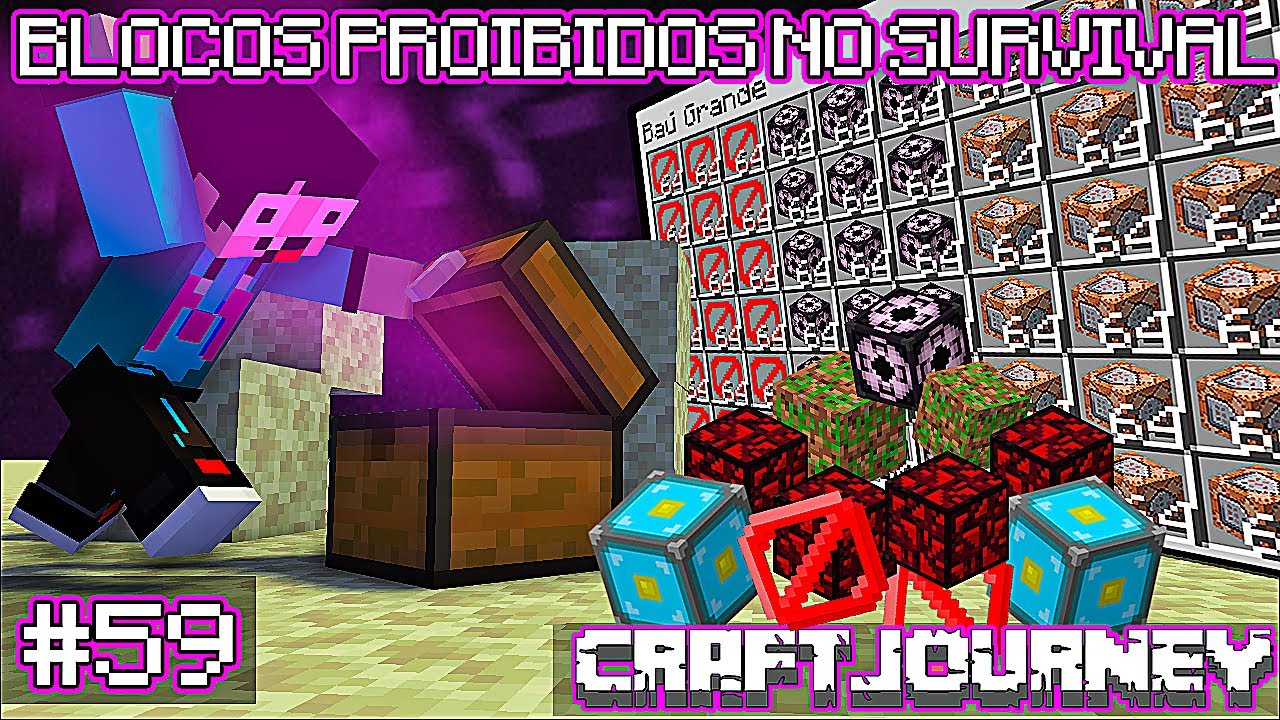 peguei os BLOCOS SECRETOS no SURVIVAL no MINECRAFT PE !! - CraftJourney #59