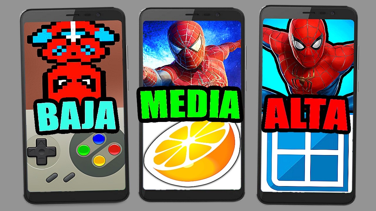 TODOS los SPIDER MAN para EMULAR en TU CELULAR ANDROID (Según tu GAMA)