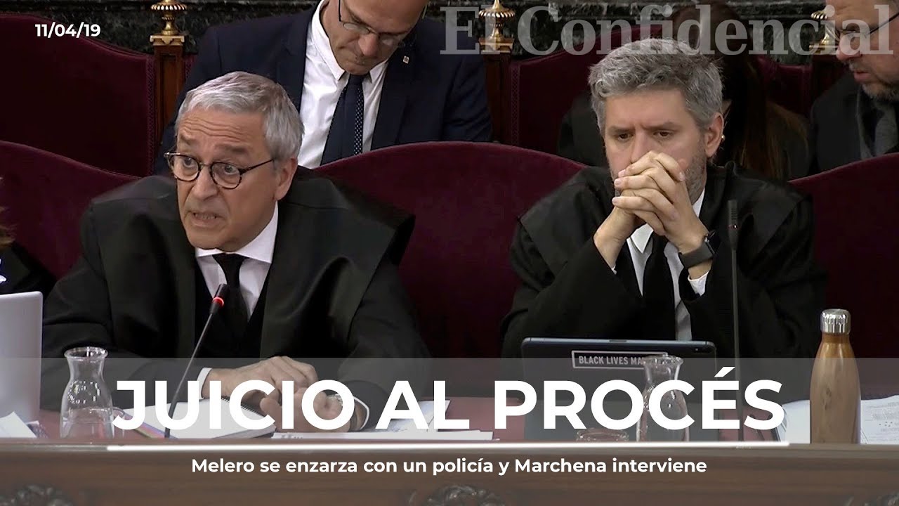 Melero se enzarza con un policía y Marchena interviene