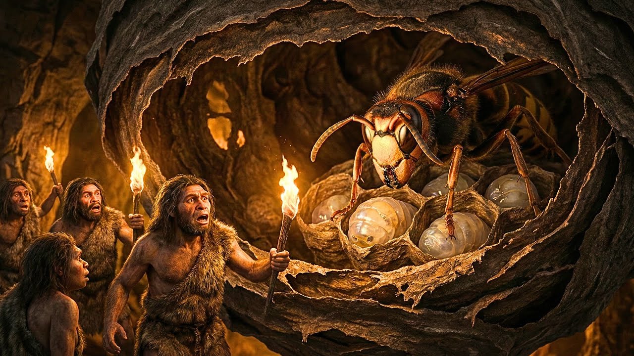 Life 2.8 Million Years Ago | Inside the Nest of the Giant Wasp