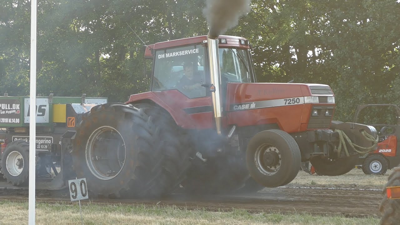 Case IH 7120, 7220 & 7250 Magnum Pulling The Heavy Sledge to The Limit | Tractor Pulling Denmark