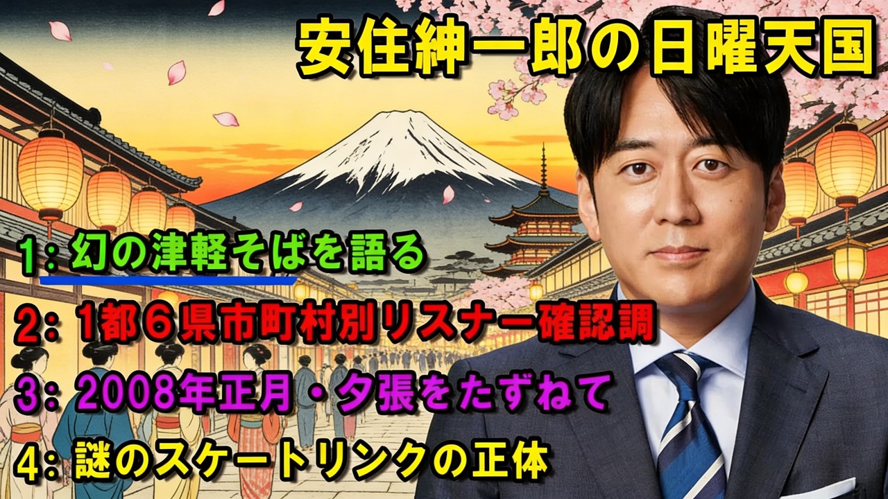 安住紳一郎の日曜天国 💖「ありがとう、ラッキー」💖出演者 : 安住紳一郎（TBSアナウンサー ) 【睡眠用・作業用・ドライブ・高音質BGM聞き流し】【広告無し】