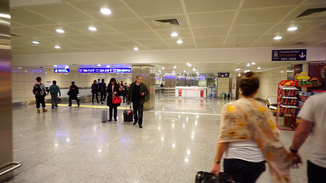 Turkey, Istanbul Atatürk Airport, walking to gate 228A