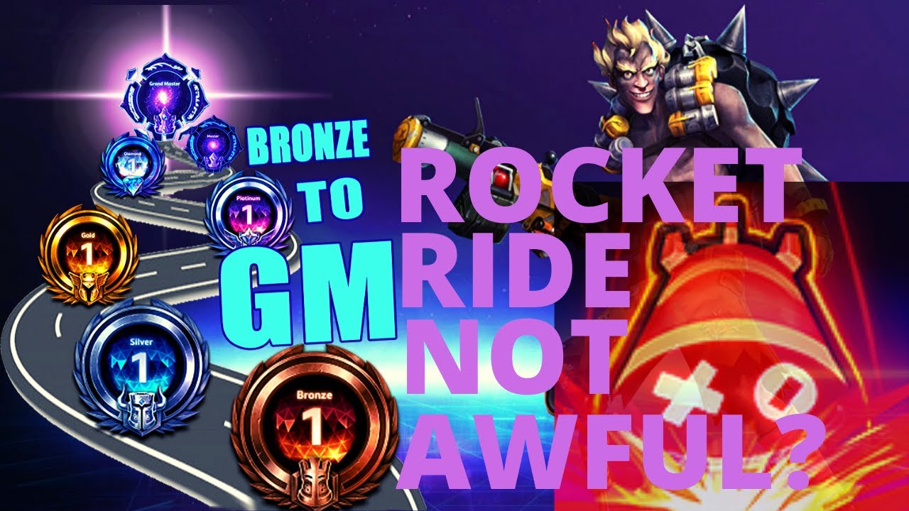 Junkrat Rocket Ride - Rocket Ride isn't awful anymore! - Bronze to GM Season 3 (Diamond 1)