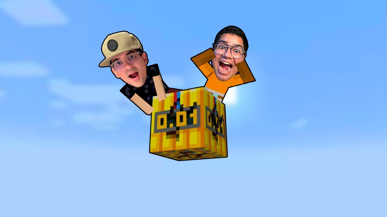 SOBREVIVENDO NUM BLOCO QUE EXPLODE A CADA MINUTO NO MINECRAFT!