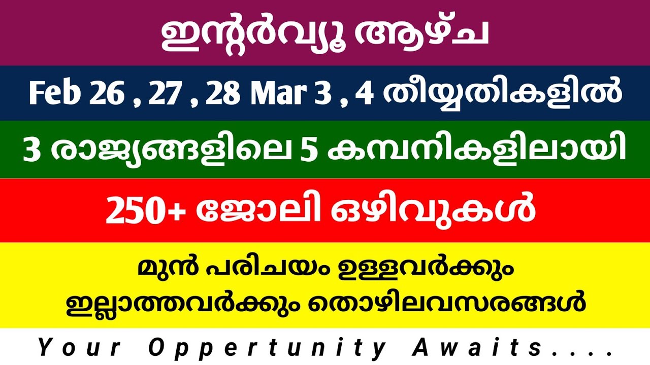 UAE | Oman | Saudi Arabia Latest Job Vacancies 2026 | Gulf Jobs Malayalam | Free Visa