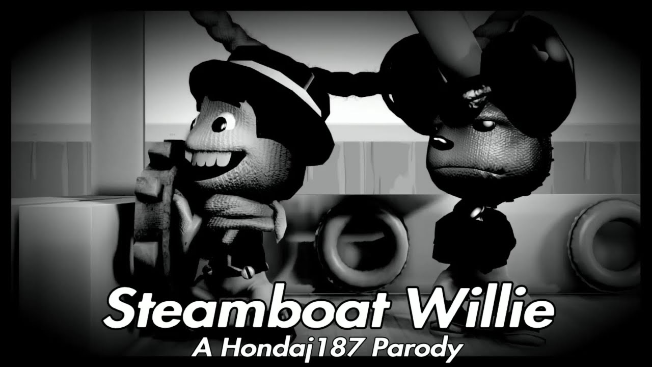Steamboat Willie (1928) - A Hondaj187 Parody - LBP3 Animation