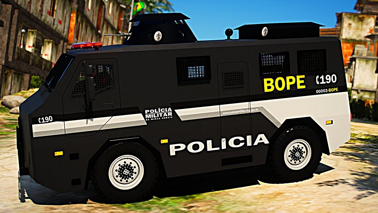 BLINDADO DO BOPE INVADE FAVELA | OPERAÇÃO DE RISCO | GTA V PMMG | GTA 5 POLICIAL
