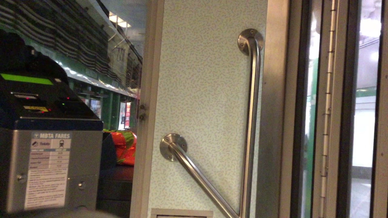 mbta green line c line: north station to clevland circle with a funny driver [ breda 3881b]