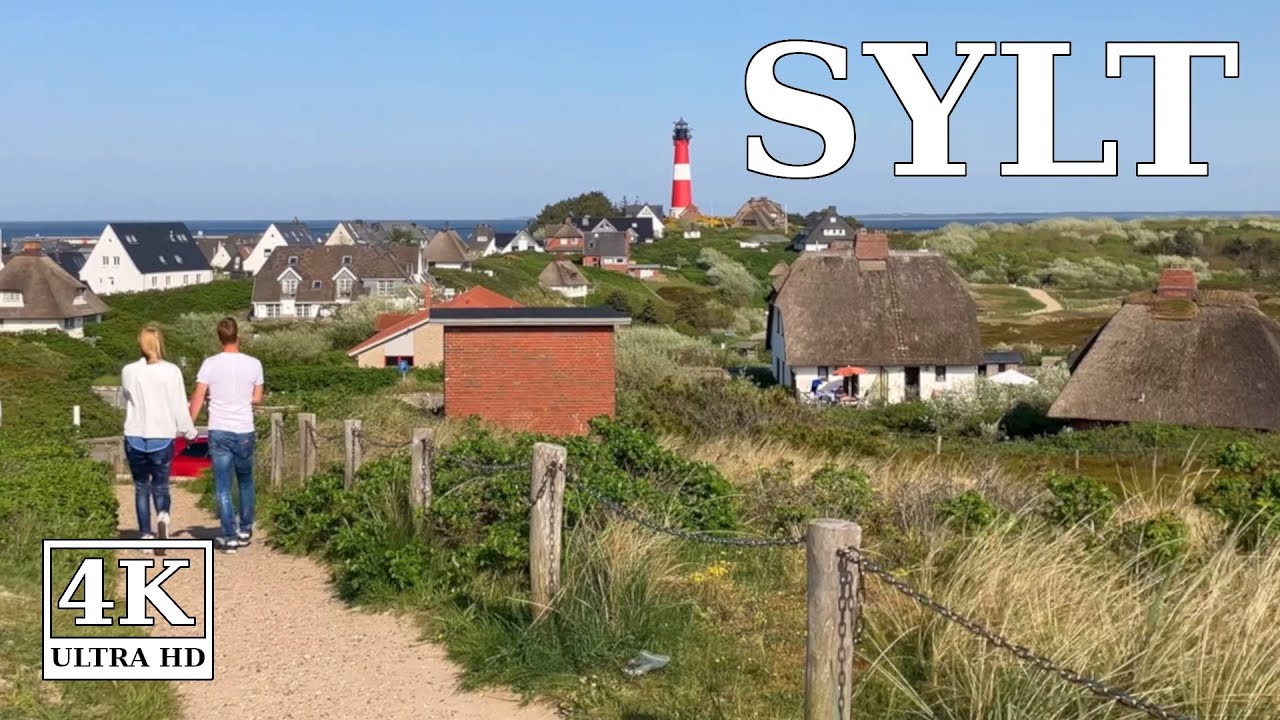 Sylt - Luxus Reetdachhäuser versteckt in den Hörnumer Dünen 🇩🇪 4K walk Deutschland