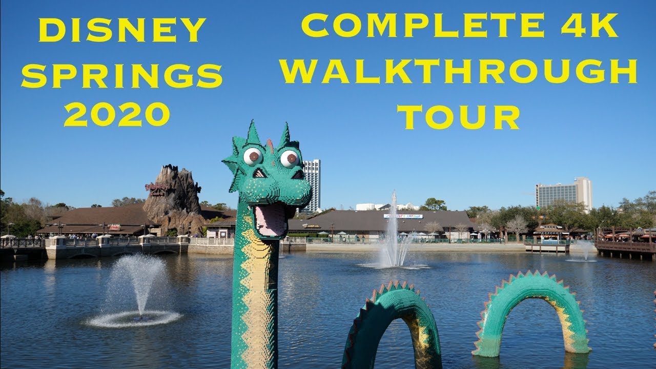 Disney Springs 2020 Complete 4K Walkthrough Tour at Walt Disney World Orlando Florida
