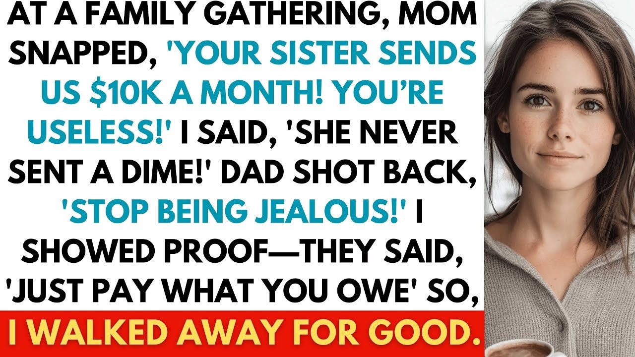 My Mom Called Me Useless for Not Sending $10K Like My Sister! When I Asked for Proof, Dad Got Mad