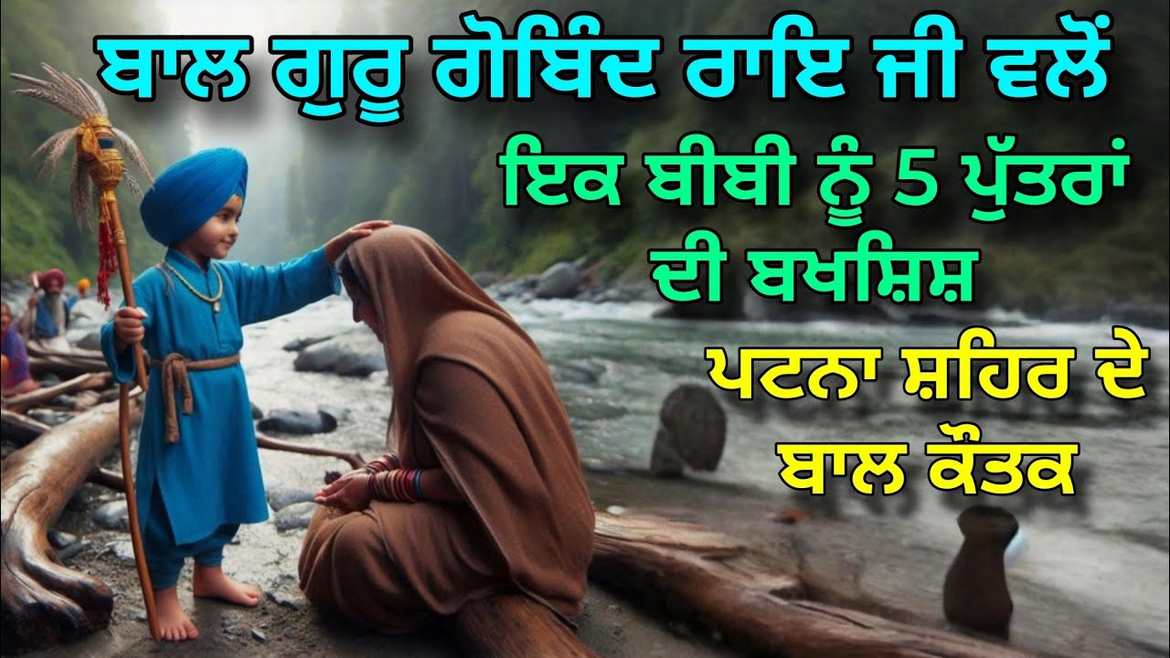 Patna Shehar wich Baal Gobind Rai ji walo ik bibi nu 5 putran di Bakshish | Bhai Veer Singh Sakhi