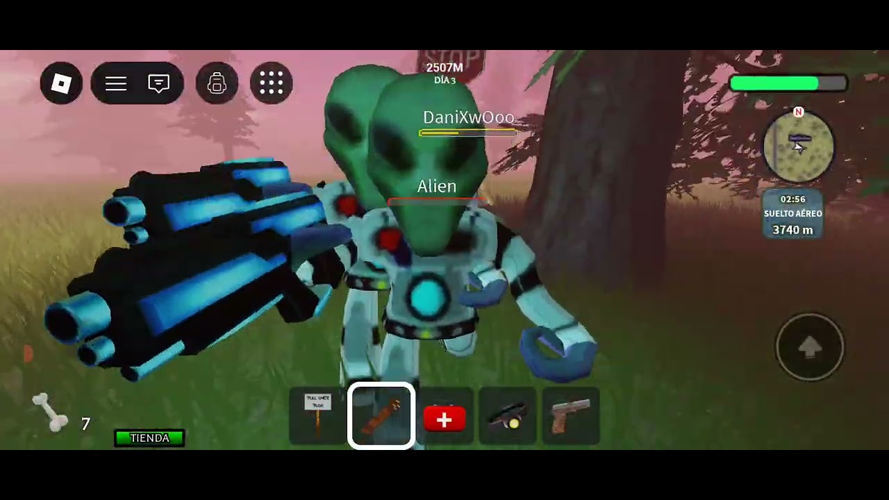 Tratando de llegar al metro 5.000 en la carretera roblox 🤔😜🎮