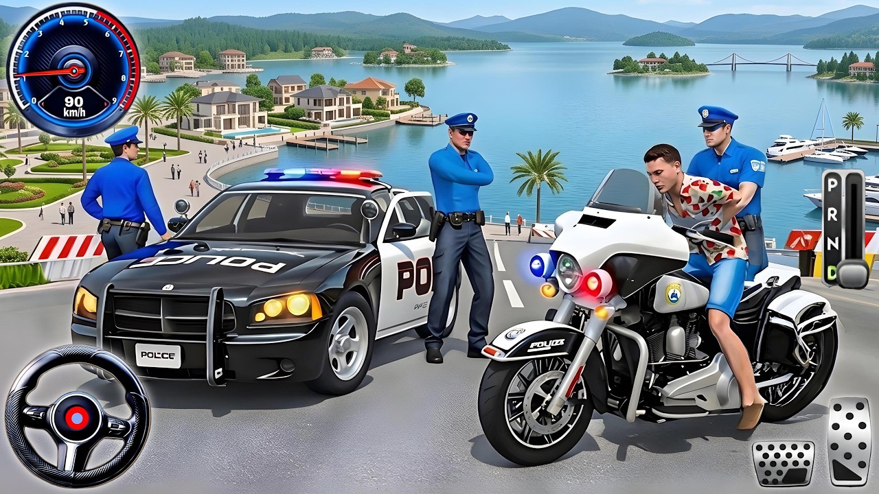 Police Car Chase Simulator 3D Game - Real Cop Cars Driving Simulator 2025 - Android GamePlay