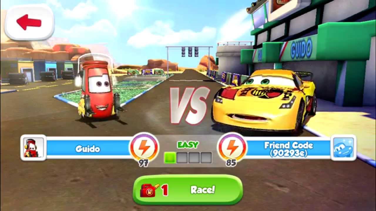Disney Pixar Cars Fast as Lightning - Guido vs Miguel