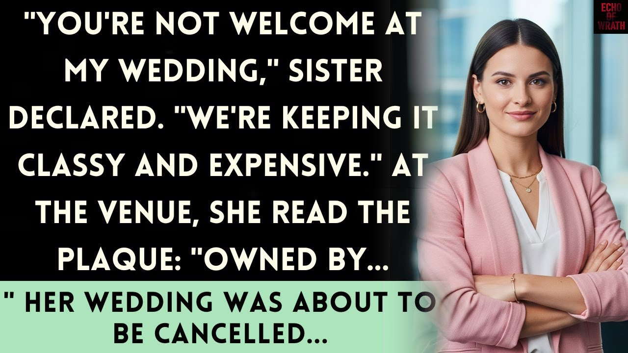 I Was Banned From the Wedding… Until They Saw My Face on the Venue’s “Owner” Plaque