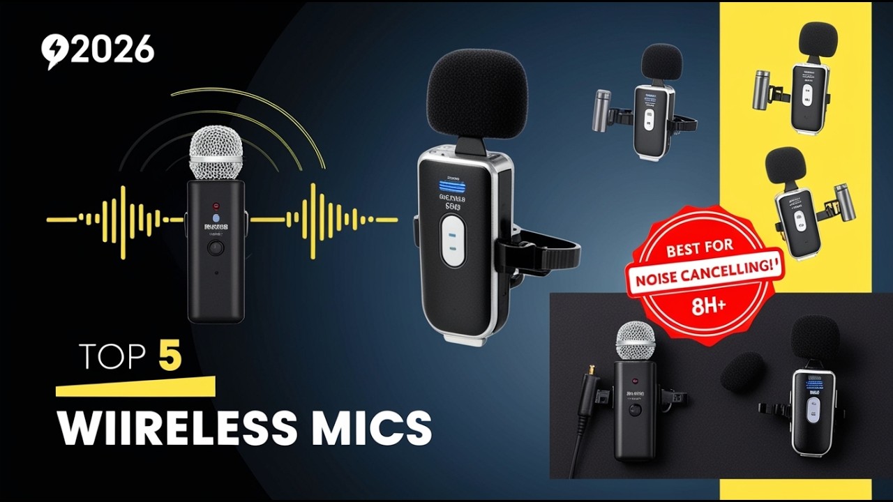 Top 5 Best Wireless Lavalier Microphones 2026 | Budget to Pro Picks