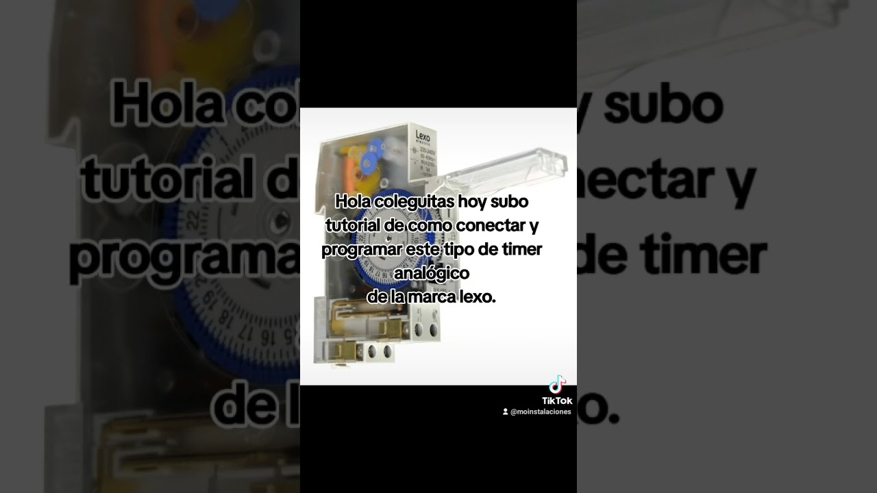 Coleguitas hoy subo tutorial de como conectar y programar timer anal&oacute;gico lexo #electricista