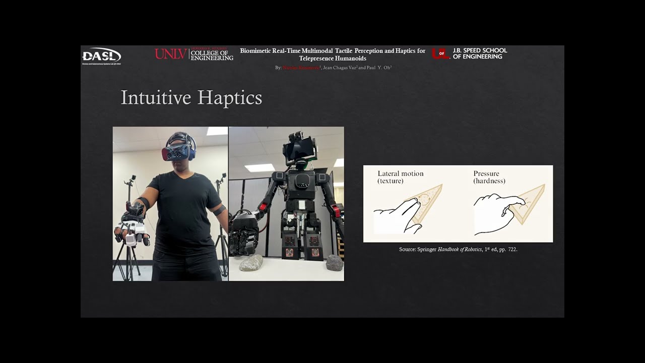 Biomimetic Real-Time Multimodal Tactile Perception and Haptics for Telepresence Humanoids&mdash;ICAR 2023