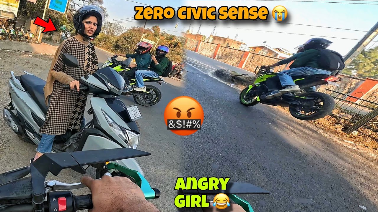 Is Ladki Ko Itna Ghussa Kyu Aya ? 🙄 Her Reaction After Stoppie on Duke 250 😍