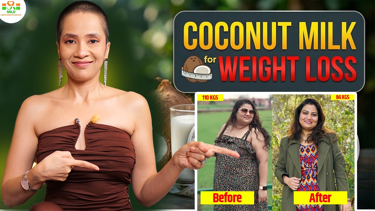 Coconut Milk Recipe for Weight Loss | Fat Loss Homemade Curd Recipes | Indian Veg Diet Plan by Richa