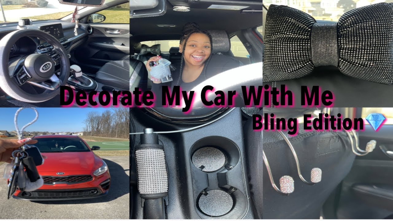 Deep Clean/ Decorate My Car With Me 💕 *Bling Edition