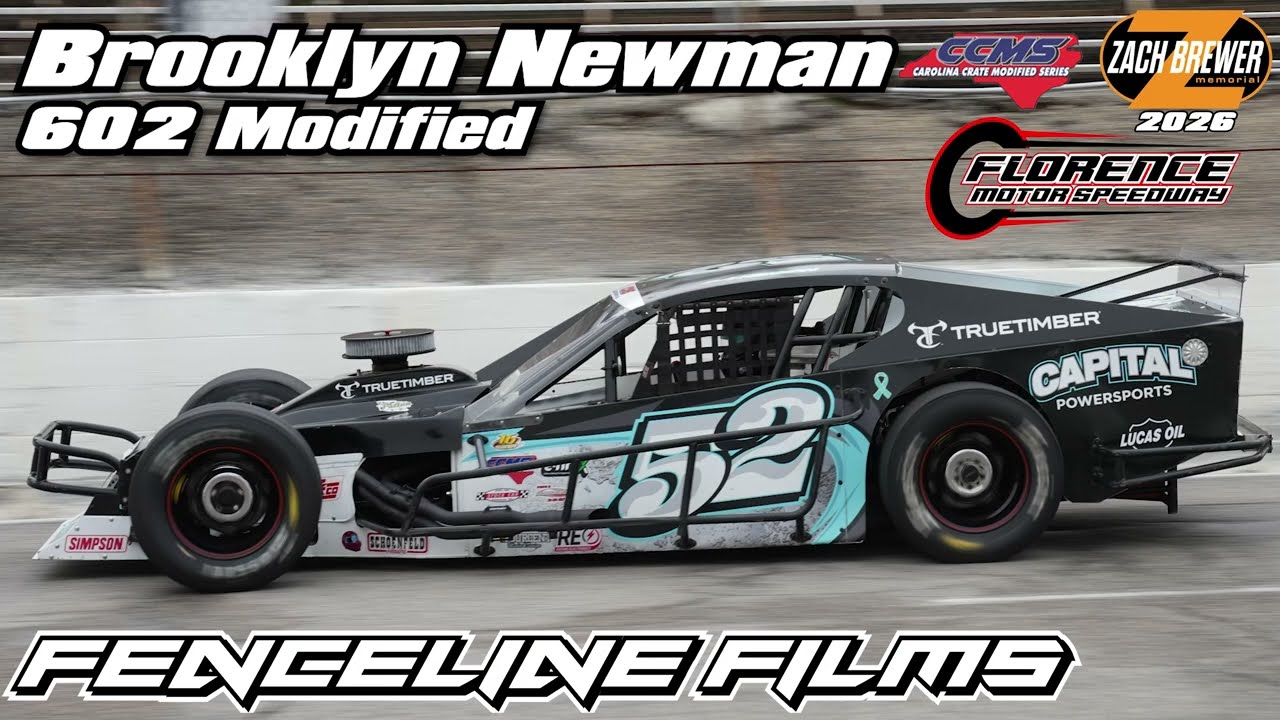 Brooklyn Newman 602 Modified Florence Motor Speedway Zach Brewer Memorial 2026