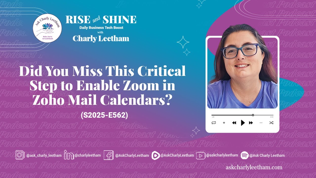 Did You Miss This Critical Step to Enable Zoom in Zoho Mail Calendars? (2025/562)