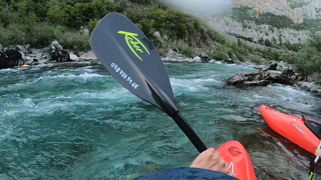 Kajak auf der unteren Moraca