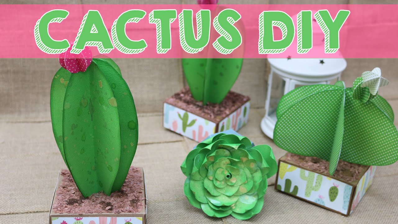 Tutorial Scrapbooking Cactus de Papel