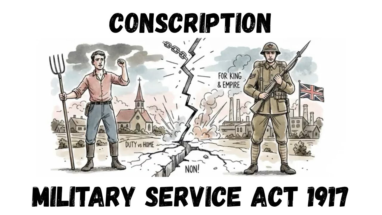 Воинская повинность: Закон о военной службе 1917 года | История Канады 🇨🇦 Эпизод 07