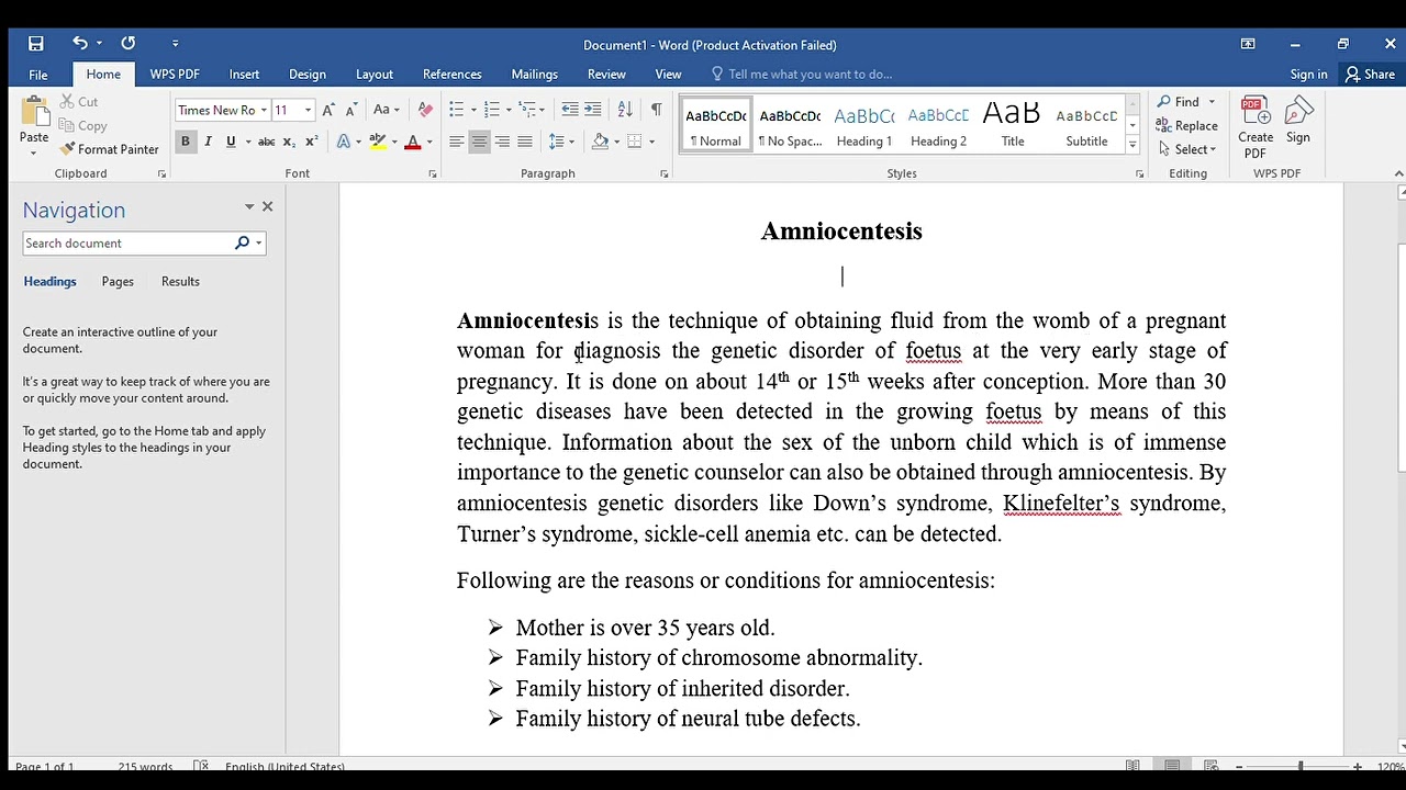 Amniocentesis