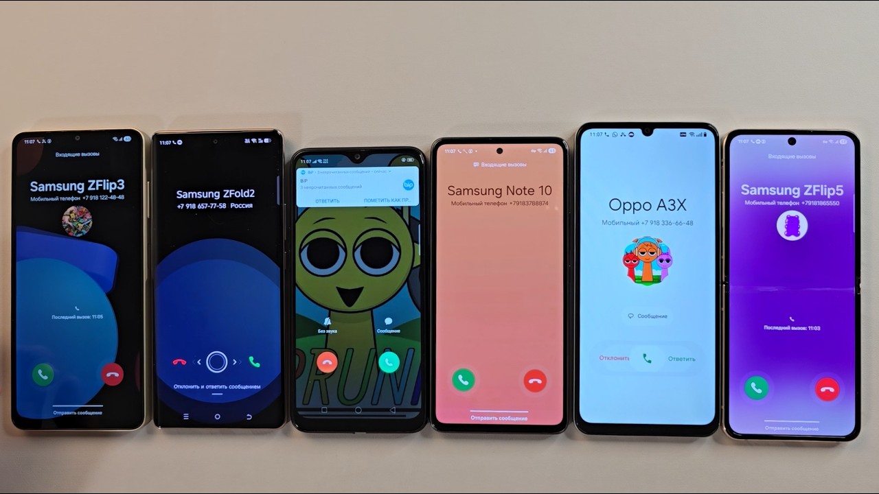 Oppo A5s Camon 30S Samsung A06 Realme 60x Samsung A53 Samsung ZFlip5 Guess Who Incoming call