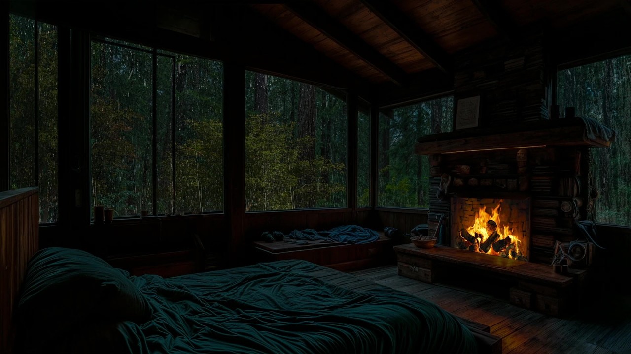 Say Goodbye to Stress, Relax with a Heavy Rain in the Forest