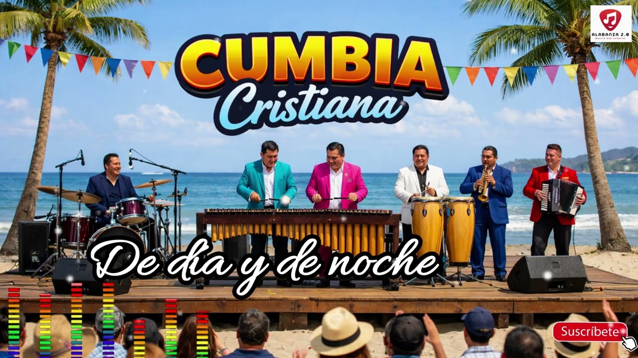 De Día o de Noche – Cumbia Cristiana Alegre | Alabanza y Fe 2026