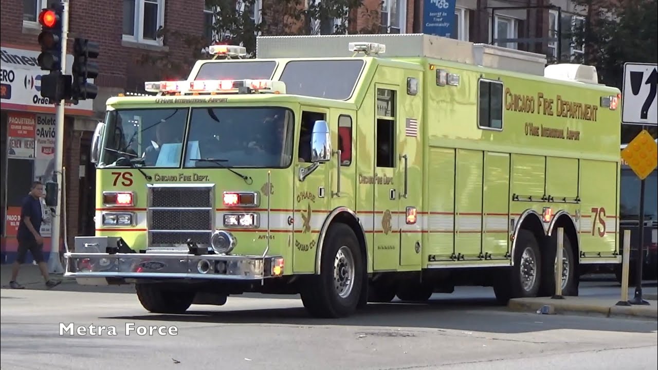 *RARE* Chicago O’Hare Fire Dept Hazmat 5-1-2 (Spare Squad 7S) Responding