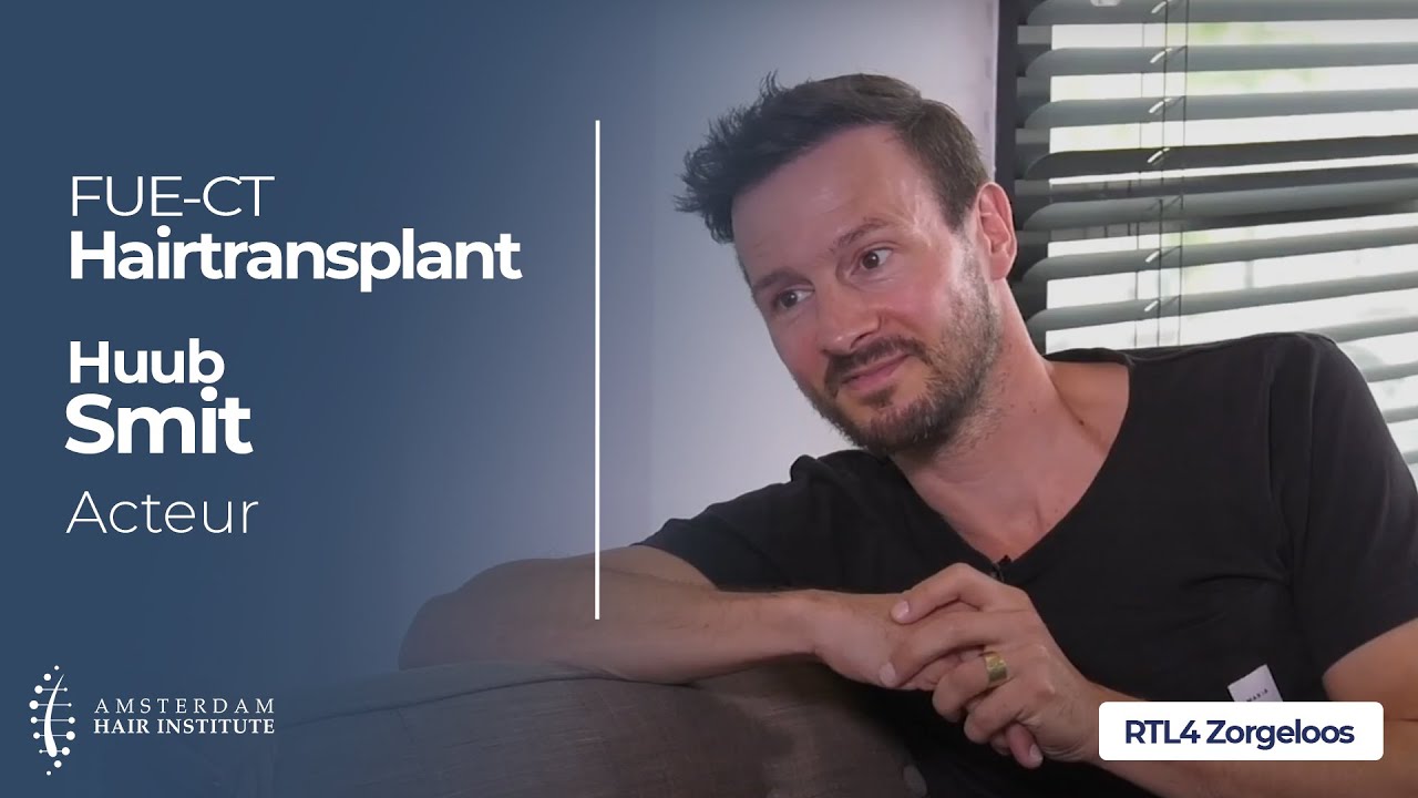 Huub Smit over zijn FUE CT haartransplantatie bij Amsterdam Hair Institute | RTL4 Zorgeloos
