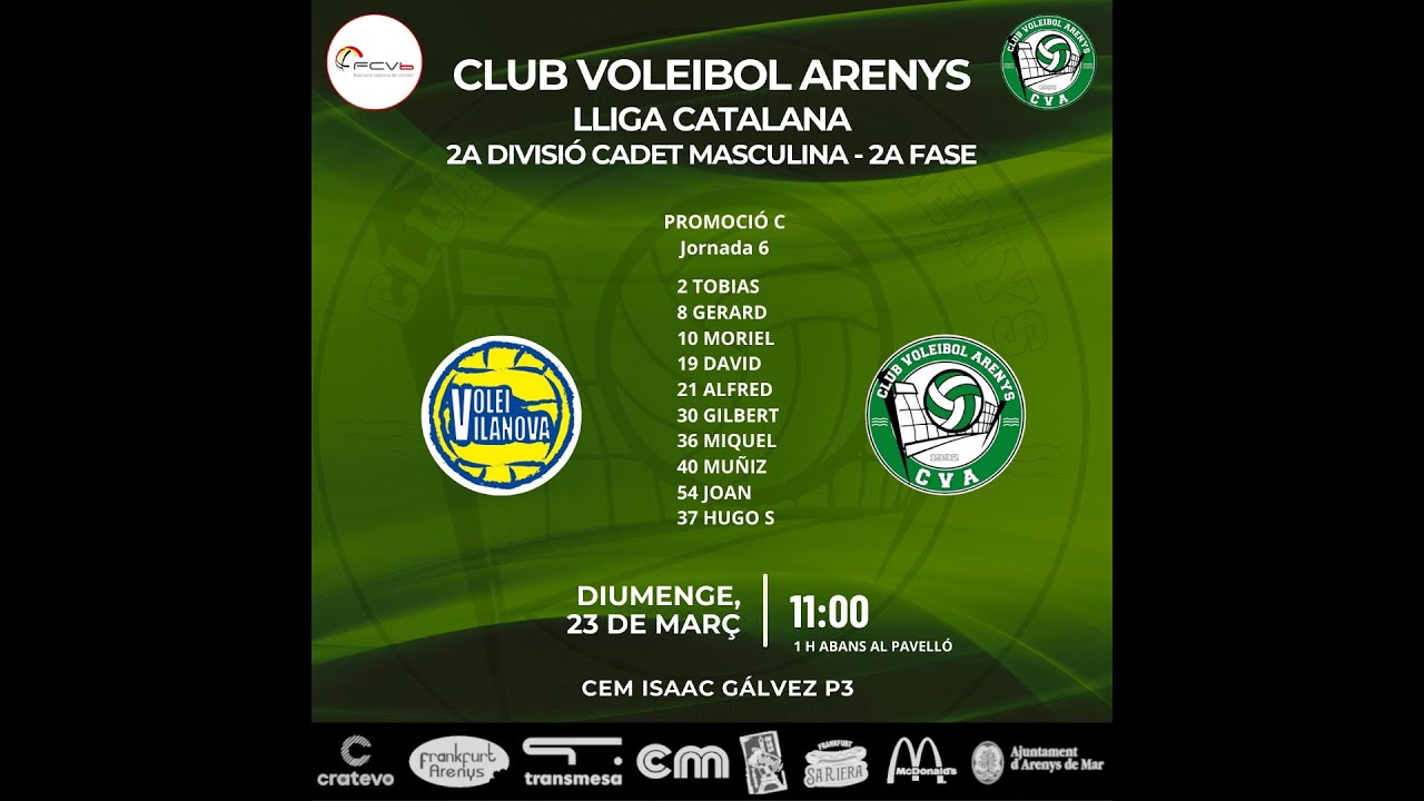 CV VILANOVA - CV ARENYS