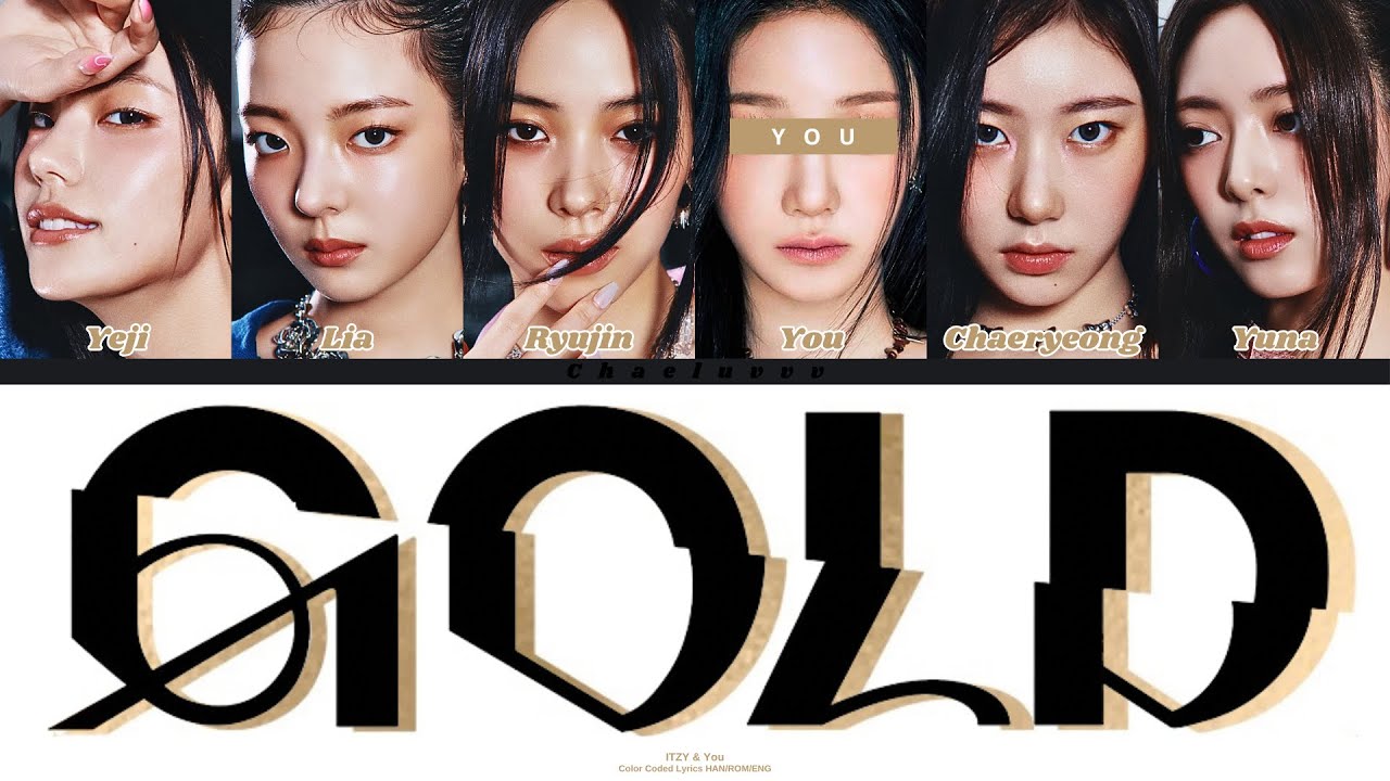 ITZY - GOLD // You as a Member // KARAOKE // (6 Members Ver.) Color Coded Lyrics