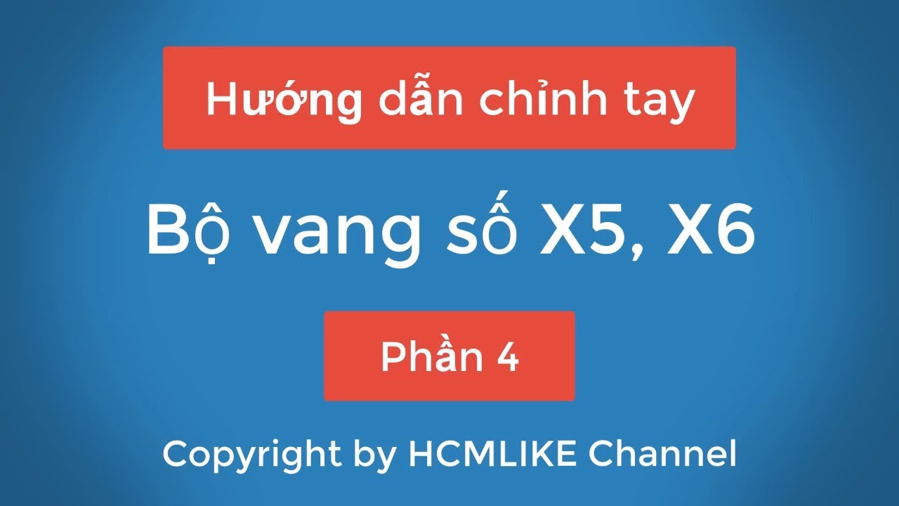 [HCM062] Chỉnh tay Bộ vang số X5, X6 (Phần 4) Làm Effect rời cho bàn Mixer