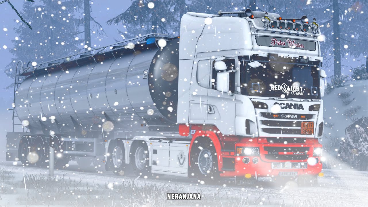 ETS2 Mods v1.43 | Frosty Heavy Winter Weather Mod v9.0 | ETS2 Mods