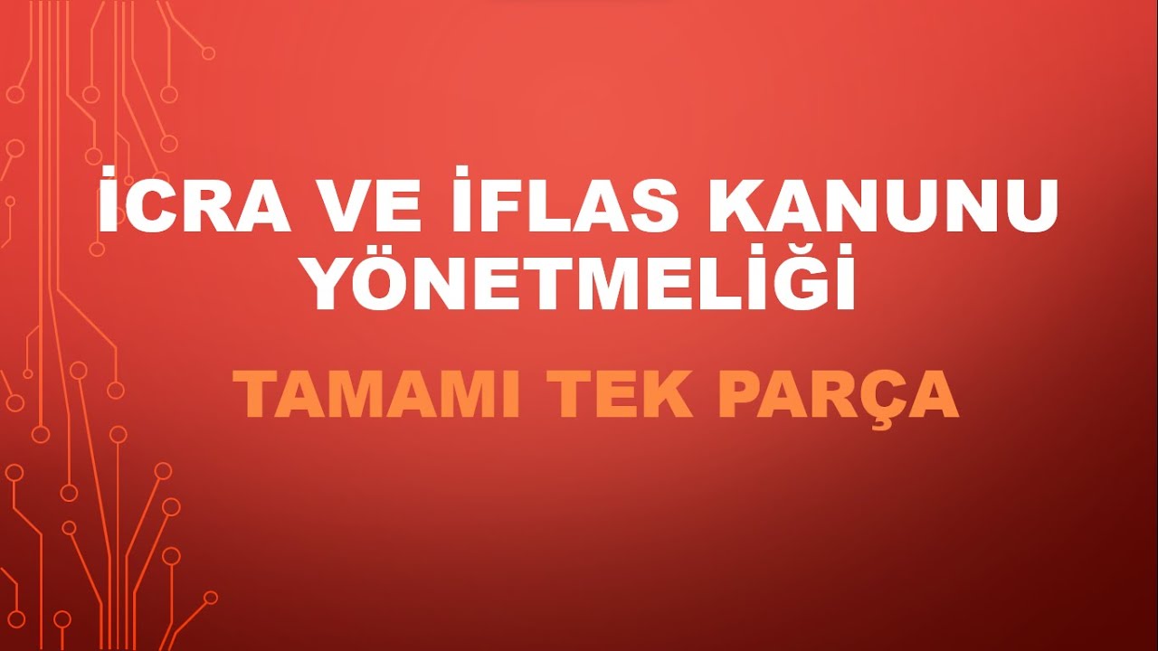 İcra ve İflas Kanunu Yönetmeliği - İcra Müdürlüğü Sınavı özel (2023)