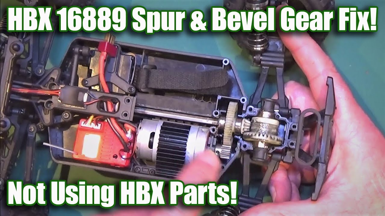 How To Fix HBX 16889 Ravage Bevel & Spur Gears - Using Non HBX Parts! Haiboxing RC Fix!
