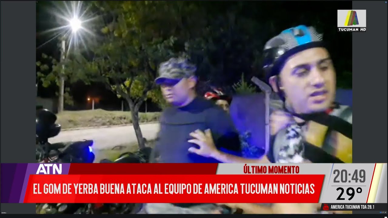Personal de la GUM de Yerba Buena atacó al movil de América Tucumán Noticias