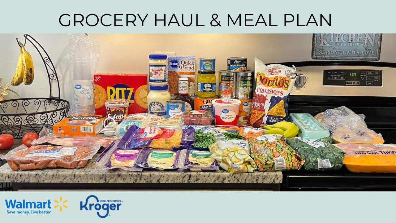 ПЛАН ПОКУПКИ ПРОДУКТОВ И ПИЩИ | БЮДЖЕТНЫЙ | WALMART | KROGER | ИДЕИ ДЛЯ МЕНЮ НА УЖИН | СЕМЬЯ ИЗ Д...